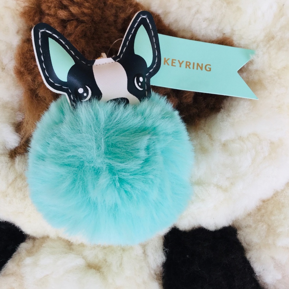 Dog pom keychain  Ⓜ️